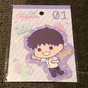 Shinji Ikari Neon Genesis Evangelion Sticker Pastel Chibi Kawaii Medium Size